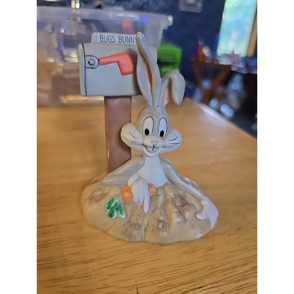 Vintage Warner Brothers Bugs Bunny Figurine One Funny Mailbox Looney Tunes 1989